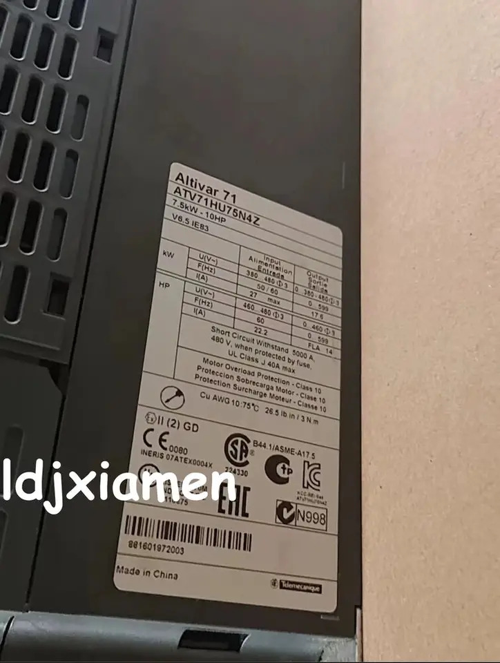 리퍼 인버터 ATV71HU75N4Z 7.5kW 10hp호환 380 480V