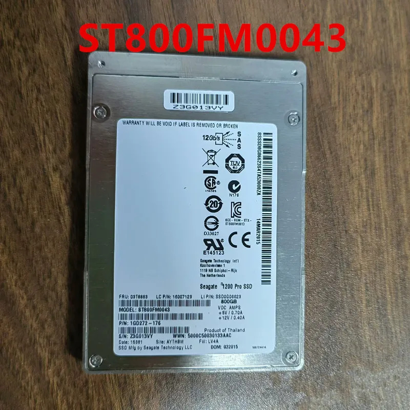 ST800FM0043 03T8883SEAGATE 800GB 2.5 SAS SSD거새 원본 솔리드 스테이트 드라이브
