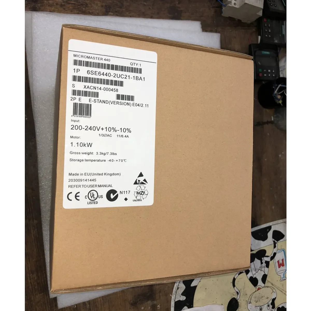 새 6SE6440-2UC21-1BA1 인버터 6SE6 440-2UC21-1BA1