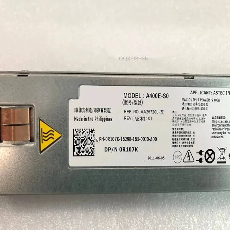 DELL R310 오리지널 전원공급장치 400W D400E-S0 DPS-400AB-7 A A400E-S0 0T130K 0R107K R400E-S0
