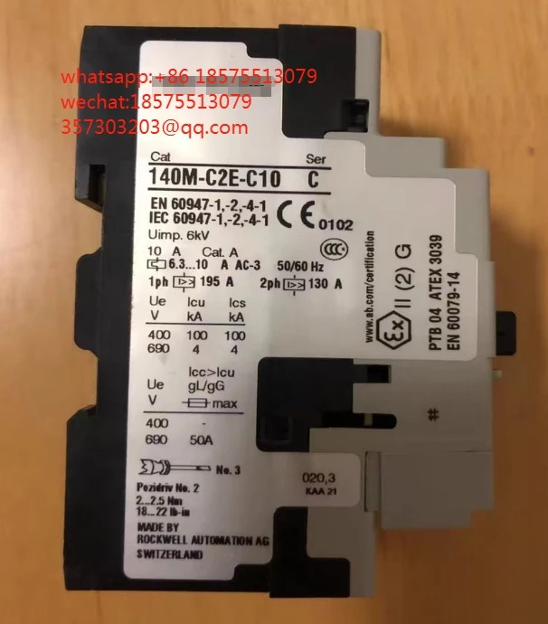 모터 보호 회로차단기 140-C2E-C10 6.3-10A 2.5-4.0A