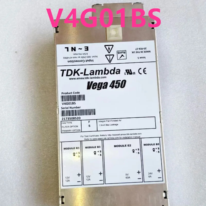 TDK-LAMBDA VEGA 450 450W V40DGPL V4G01BS전원공급장치 리퍼 새 처럼 작동