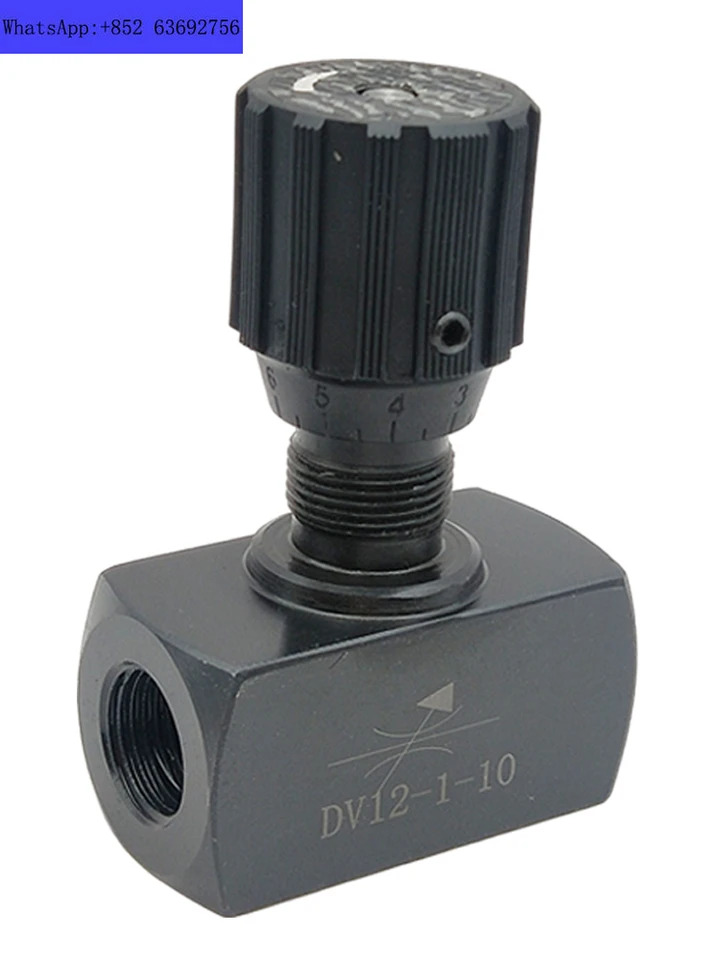 스로틀 DV12-1-10/2 메트릭 M22 x 1.5 분수 G1/2 스레드 유량 조절기 차단 TIHO