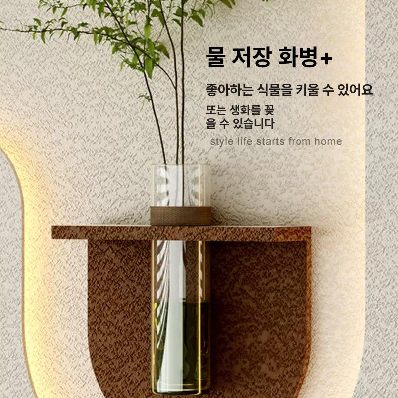 고급 꽃병 조화 거실 선물 현관 식물 벽고정 감성화분액자 - 상세 이미지 4