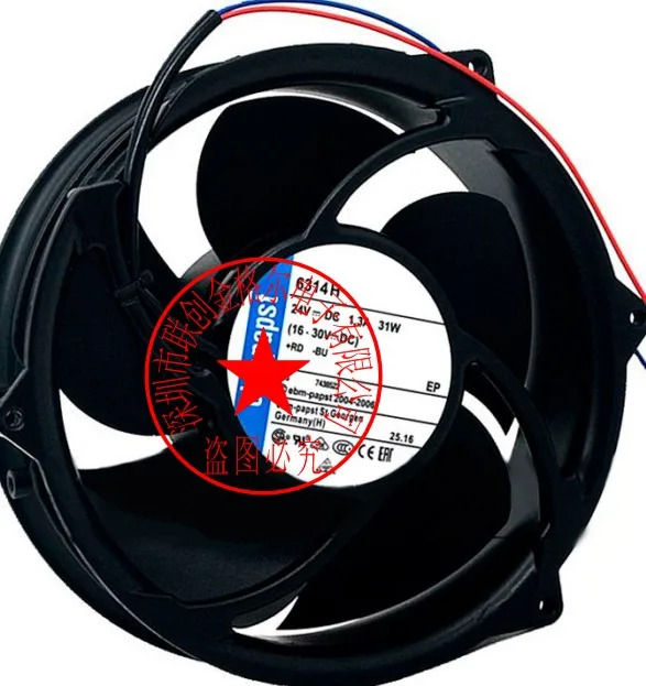 오리지널 ABB 주파수 변환기 냉각팬 독일 6314H 24V 1.3A31W