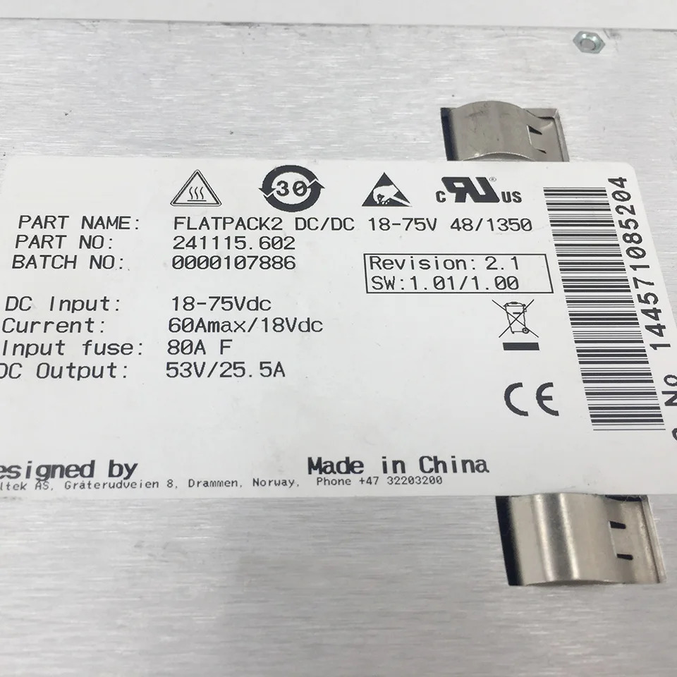 ELTEK FLATPACK2 DC/DC 18-75V 48/1350 241115.602 출력 53V/25.5A