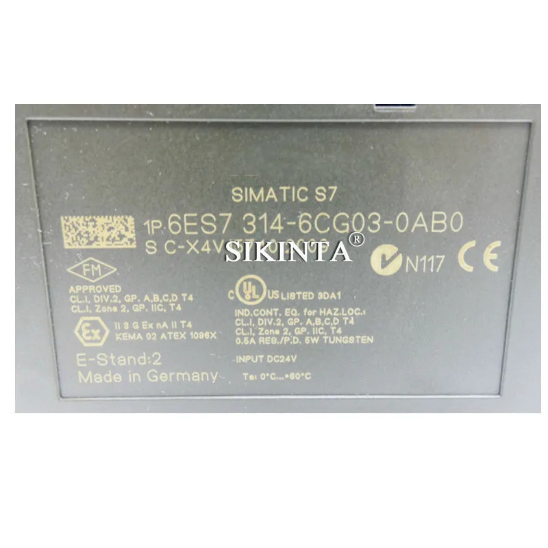 S7-300 CPU 모듈 6ES7 314-6CG03-0AB0 완전히 리퍼
