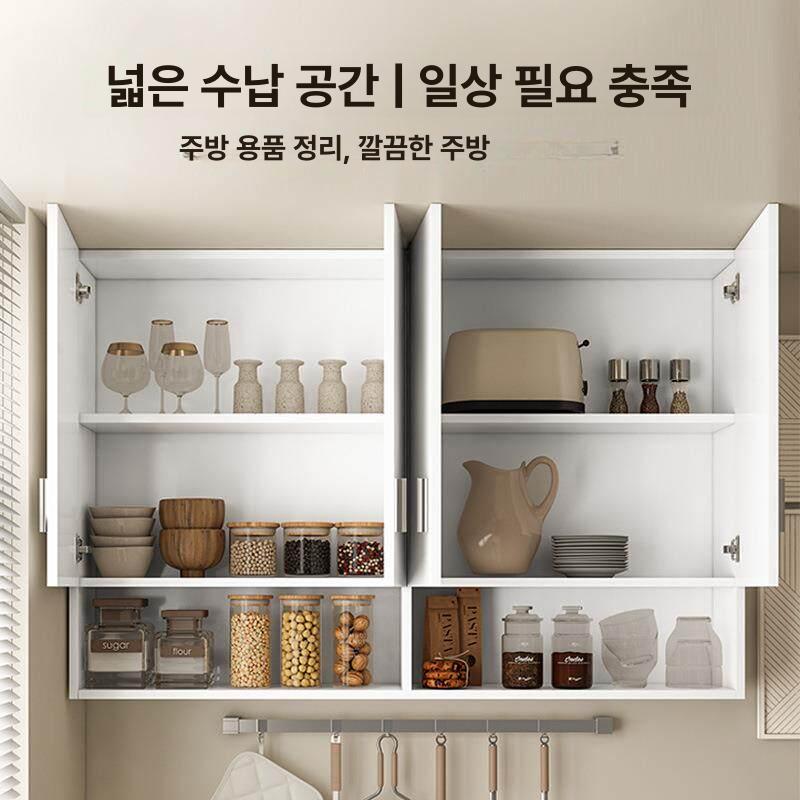 싱크대 수납 그릇장 상부장 가정용 원룸 상품 양념 미니 찬장 캐비닛 벽걸이 - 상세 이미지 3