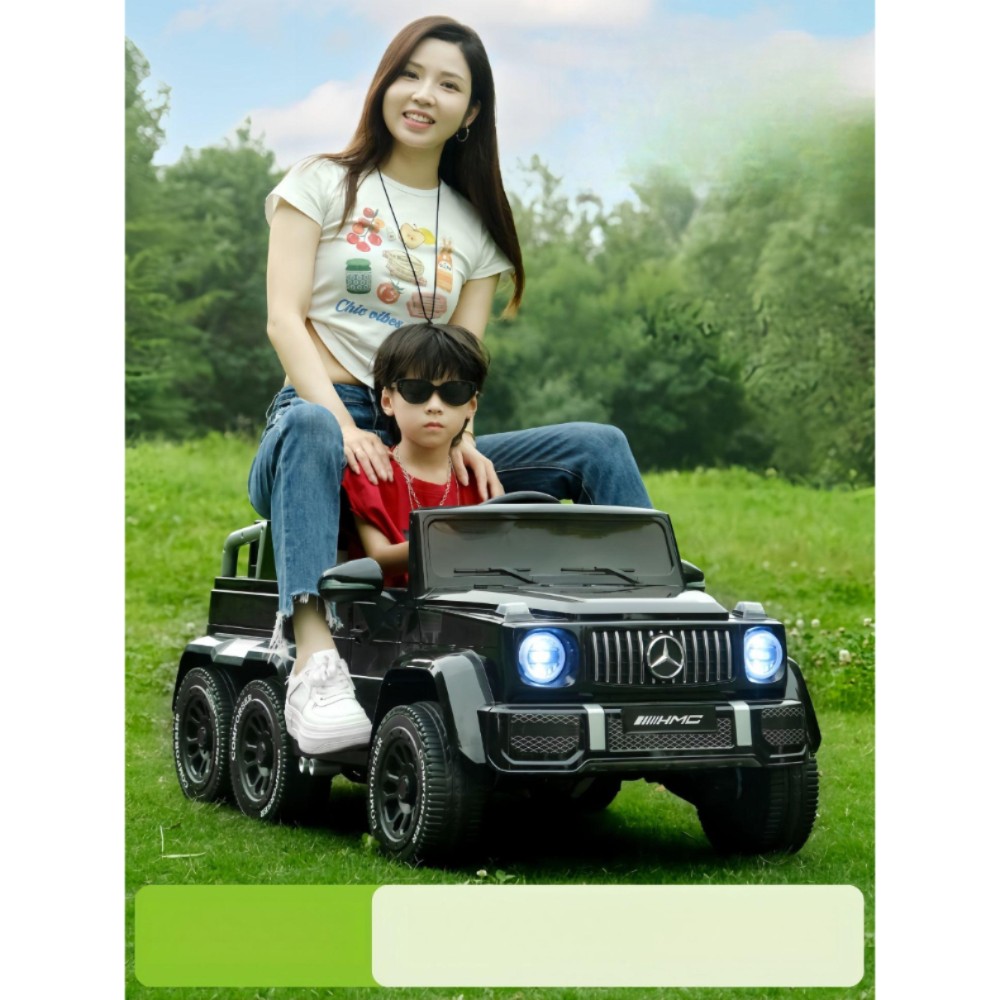G-클래스  전동 자동차 리모컨 탑승 블랙 2WD 리모컨 흔들림 블루투스 배터리 전기 구동 - 상품 이미지
