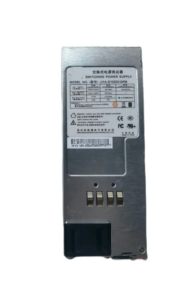 유로콤 U1A-D10550-DRB 서버 전원 모듈 스왑 전원공급장치 550W 1U
