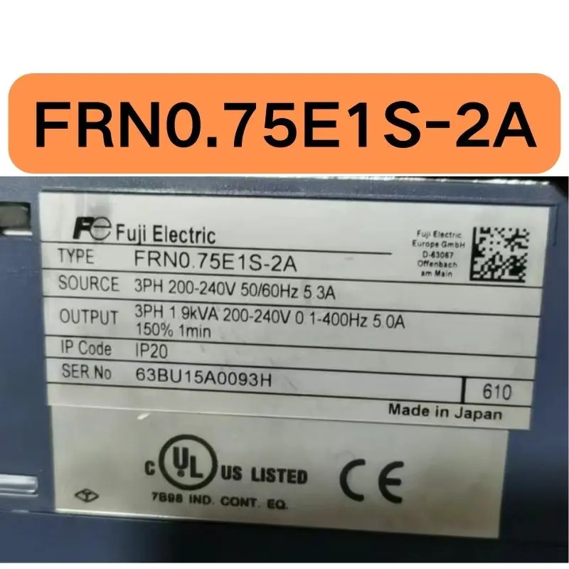 리퍼 FRN0.75E1S-2A 인버터 0.75KW 완료