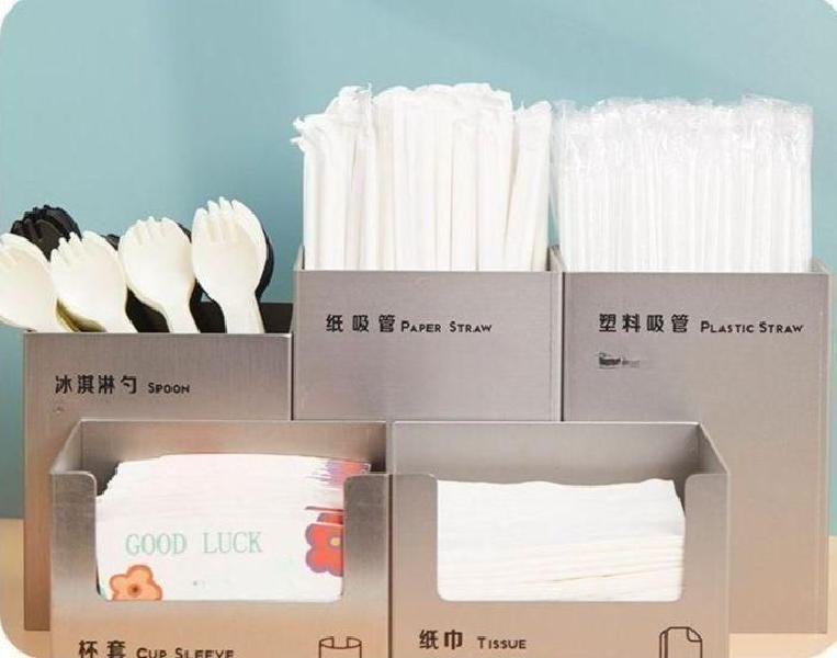 스테인레스 컵 디스펜서 보관 정리대 보관함 홀더 사무실 스틸 종이컵꽃이 - 상세 이미지 3