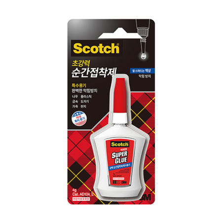 꿀이맘삼티추천 꿀이맘맘 3M 스카치 순간접착제 AD124L 액상형 4g 공예 초강력