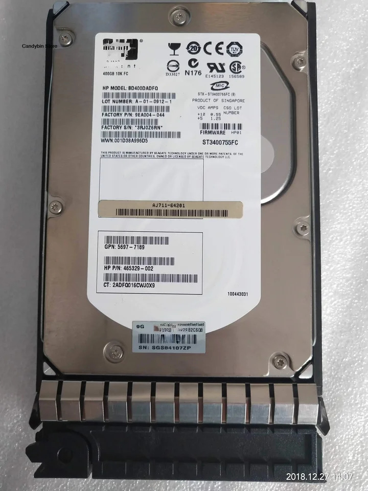 hp호환 AJ711A AJ711B 400G 10K FC 4000 466277-001