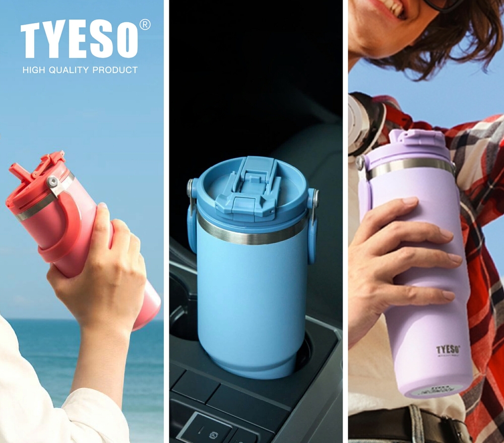 TYESO 텀블러 보온보냉 일본직수입 스테인리스 600ml 900ml 해외판 600ml 스노우 화이트 - 상품 이미지