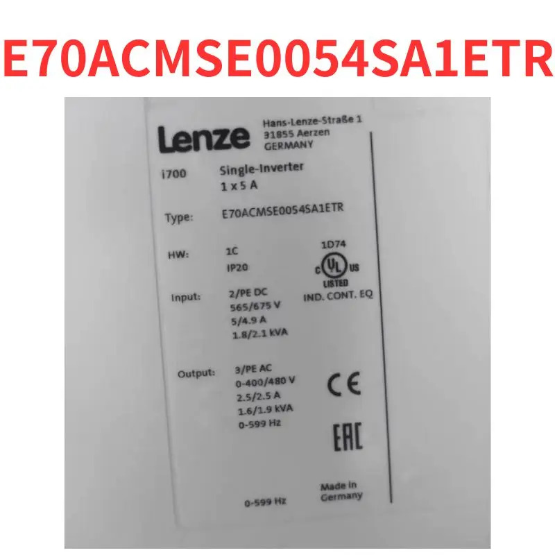 단일 축 드라이버 리퍼 완료 E70ACMSE0054SA1ETR 신