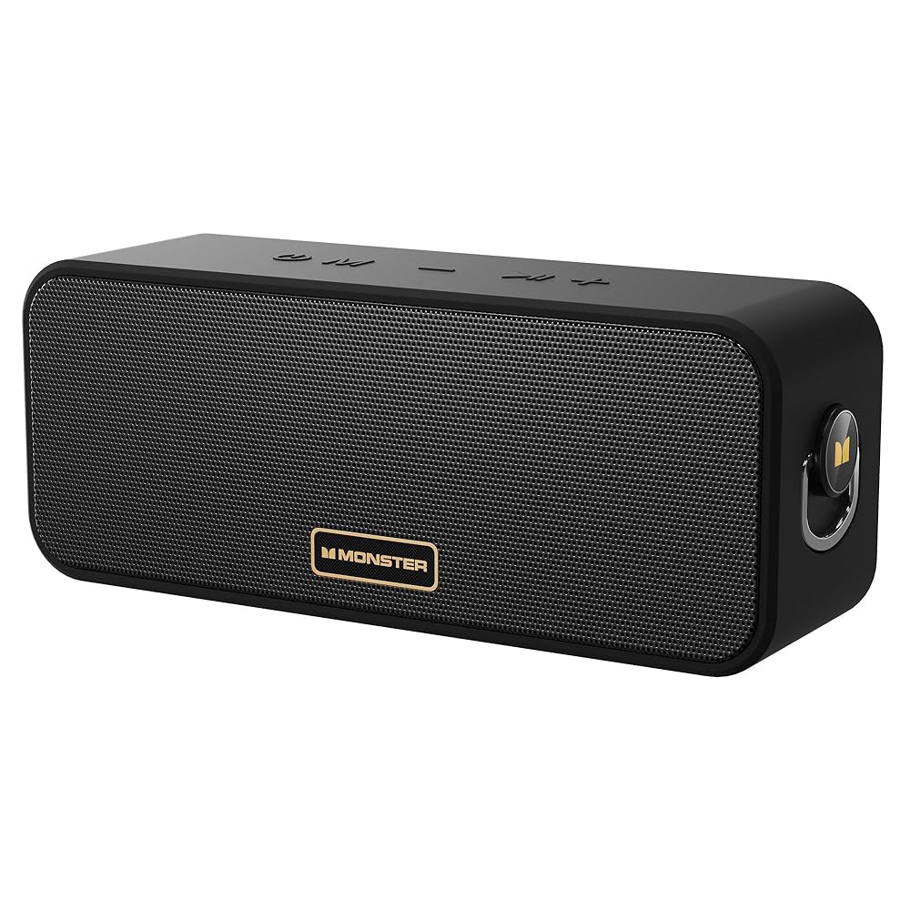 Monster S180 블루투스 스피커, 40W 무선 28H 재생 시간, 스테레오 사운드, 6.0, 지원 AUX, TF, 페어링, 가정용, 실외용 IPX6 방수 스피커 - 상품 이미지