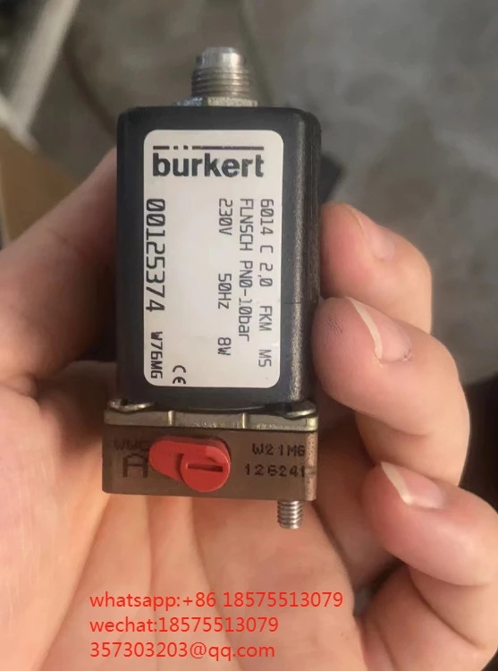 솔레노이드 밸브 Burkert 6014 C2.0 FKM MS FLNSCH 0-10bar 00125374 24V 220V 230V