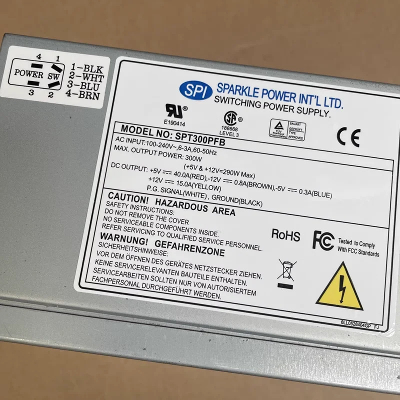 SPI AT P8P9 300W SPT300PFB거새 원본 전원공급장치가 새 처럼 작동함