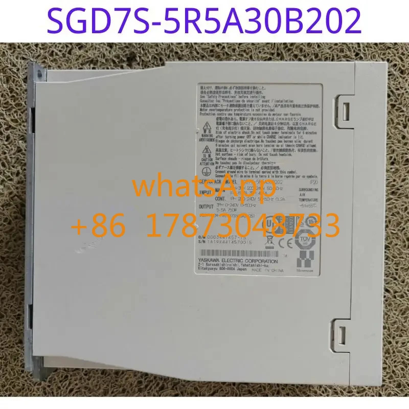 리퍼된 드라이버 SGD7S-5R5A30B202 750W 기능 리퍼 OK