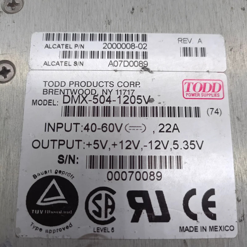 TODD리퍼 전원공급장치 500W DMX-504-1205V 새 것처럼 작동