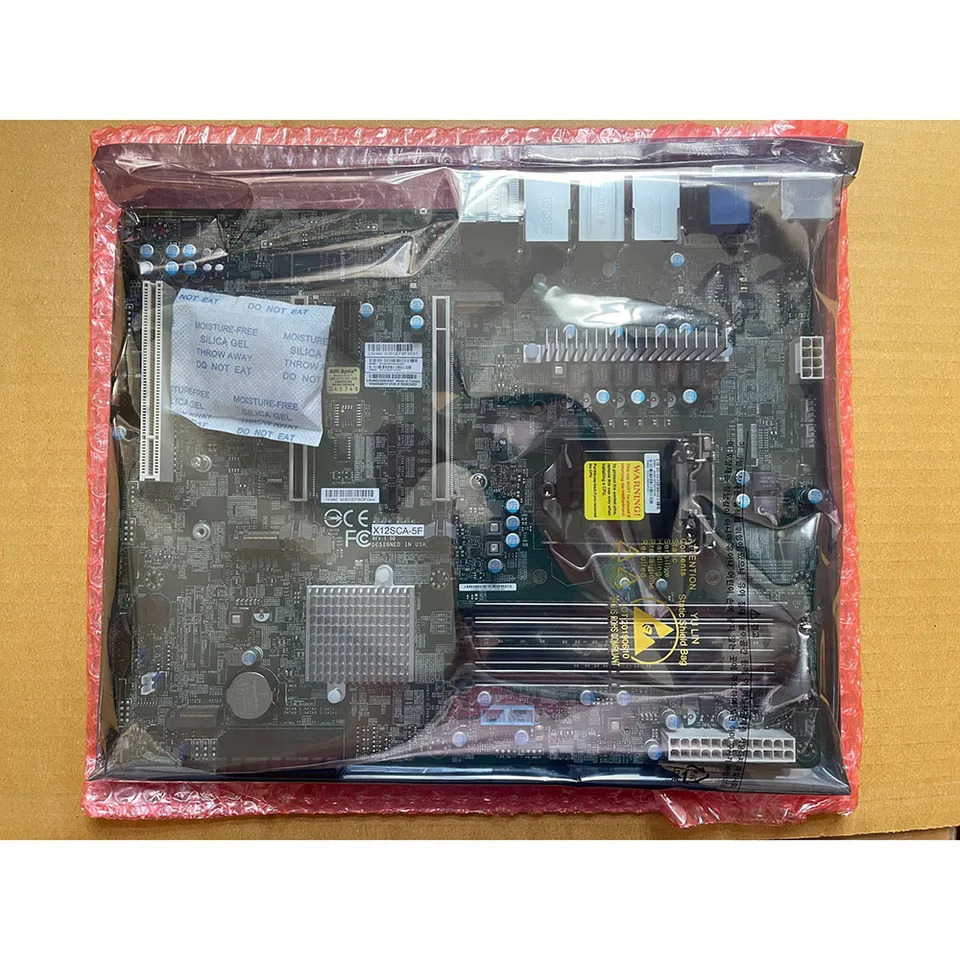 Supermicro X12SCA-5F W580 지지대 W-13xx 12 I7 I9 PCIE 4.0 32G 3200 ECC 서버 마더보드 리퍼 완료 우수품질