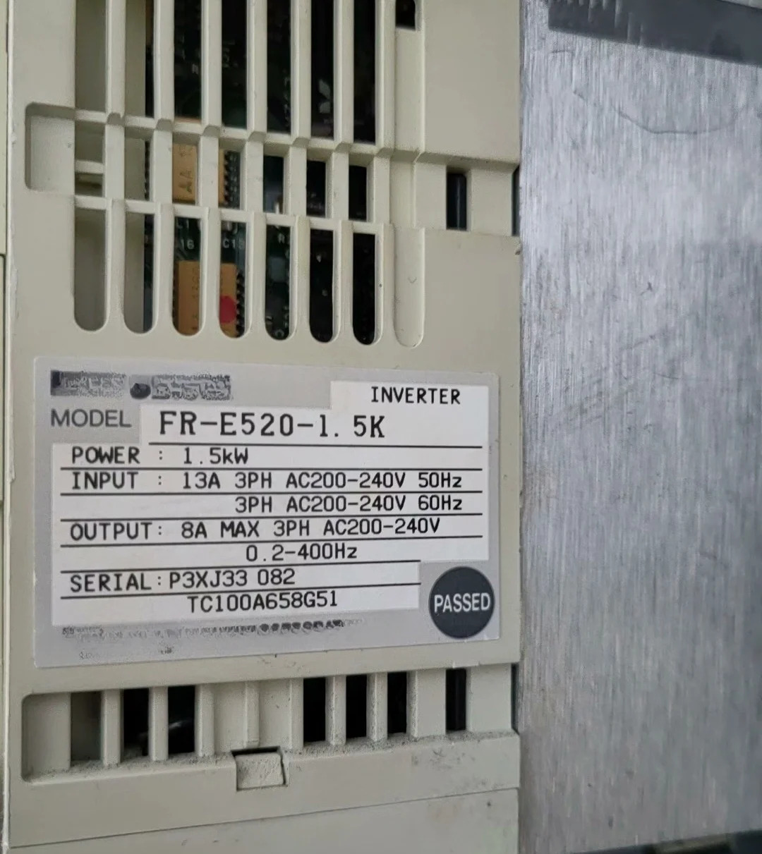 FR-E520-1.5K 3개월 으로 잘 작동함