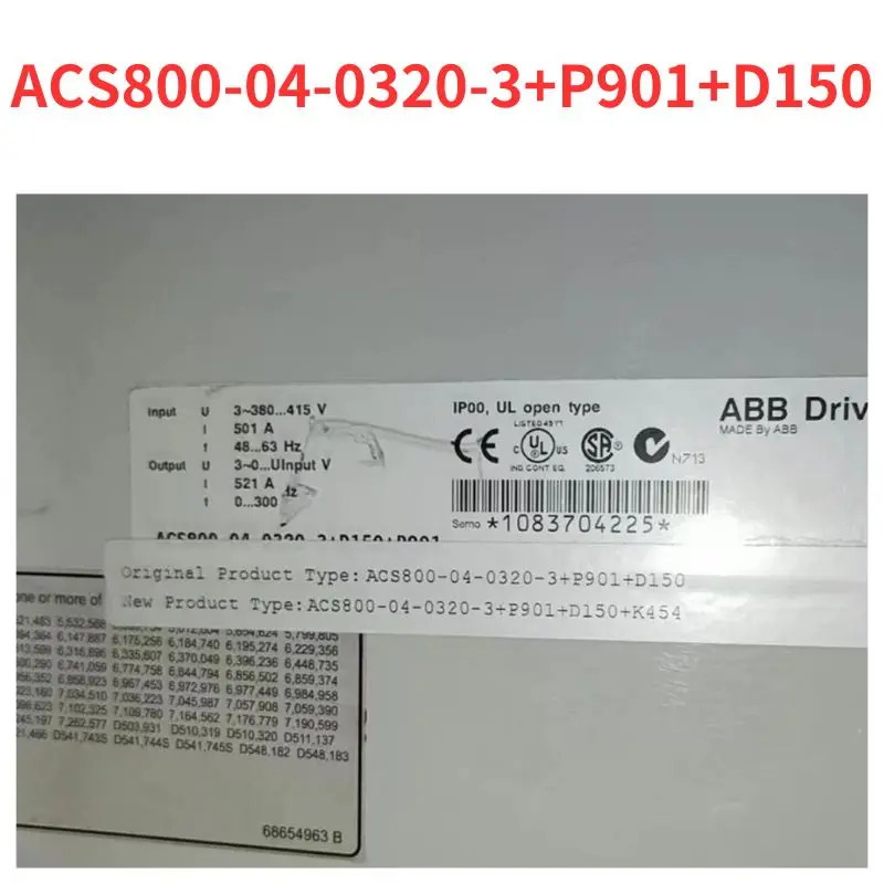 리퍼 ACS800-04-0320-3 P901 D150 주파수 변환기 완료