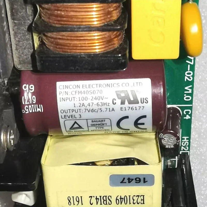 CINCON 7V5.71A 40W CFM40S070거새 원본 전원공급장치가 새 처럼 작동함