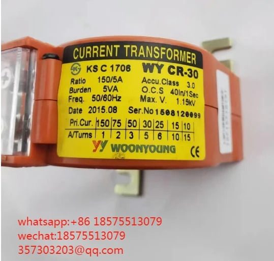 WOONYOUNG KS C 1706 WY CR-30 CR-15 전류 트랜스포머