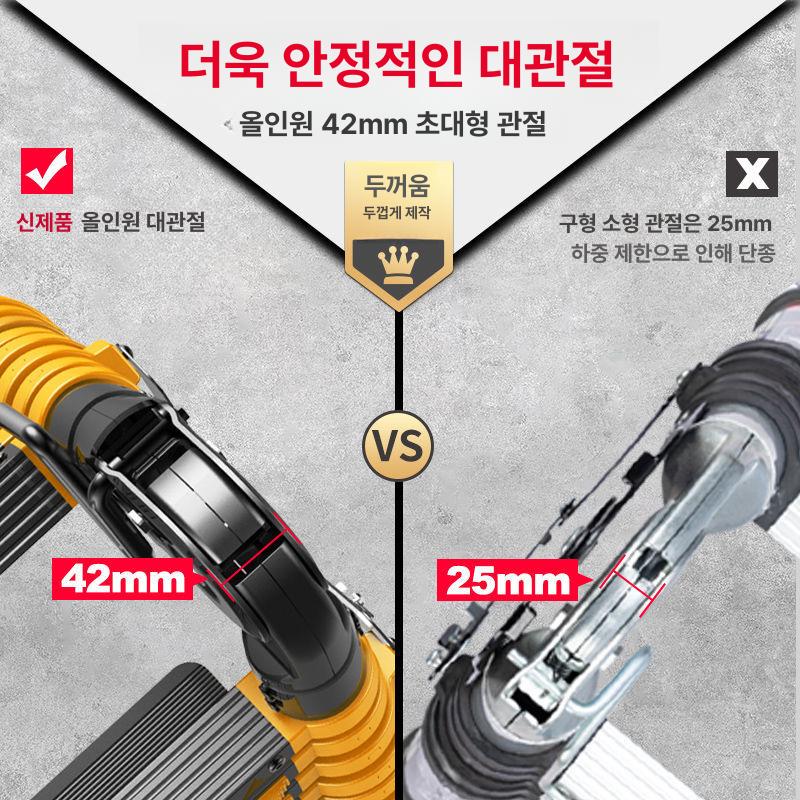 안테나 사다리 a형 알루미늄 접이식 헤링본 발판 일자 도배 형 안전 작업대 산업용 이미지 6