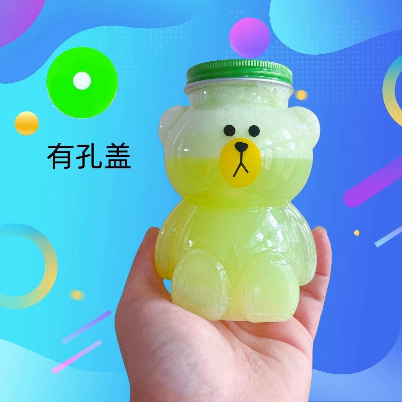 곰 페트병 주스병 플라스틱병 곰돌이 동물 소분용기 700ml - 상세 이미지 3