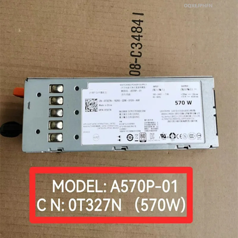 DELL Poweredge R710 T610 570W T327N 0T327N A570P-01새 원본 전원공급장치