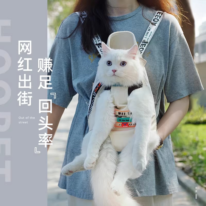 강아지 아기띠 애견 산책 이동가방 소형견 앞가방 모란디 이미지 6