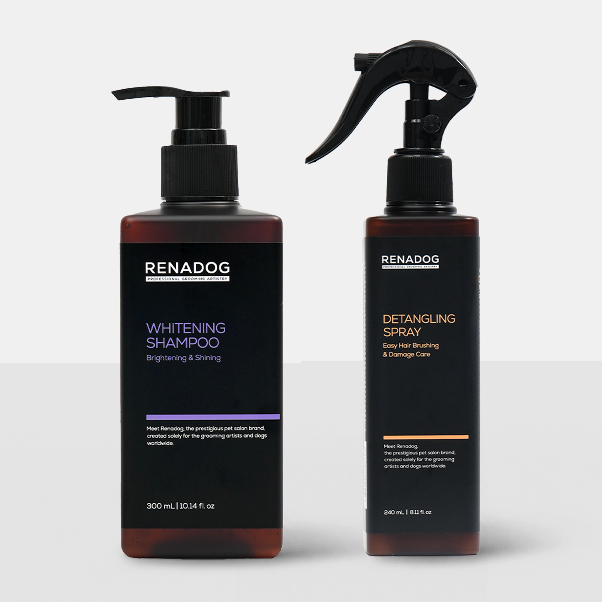 레나독 화이트닝케어 (화이트닝 샴푸 300ml+디탱글 미스트 240ml) - 상품 이미지
