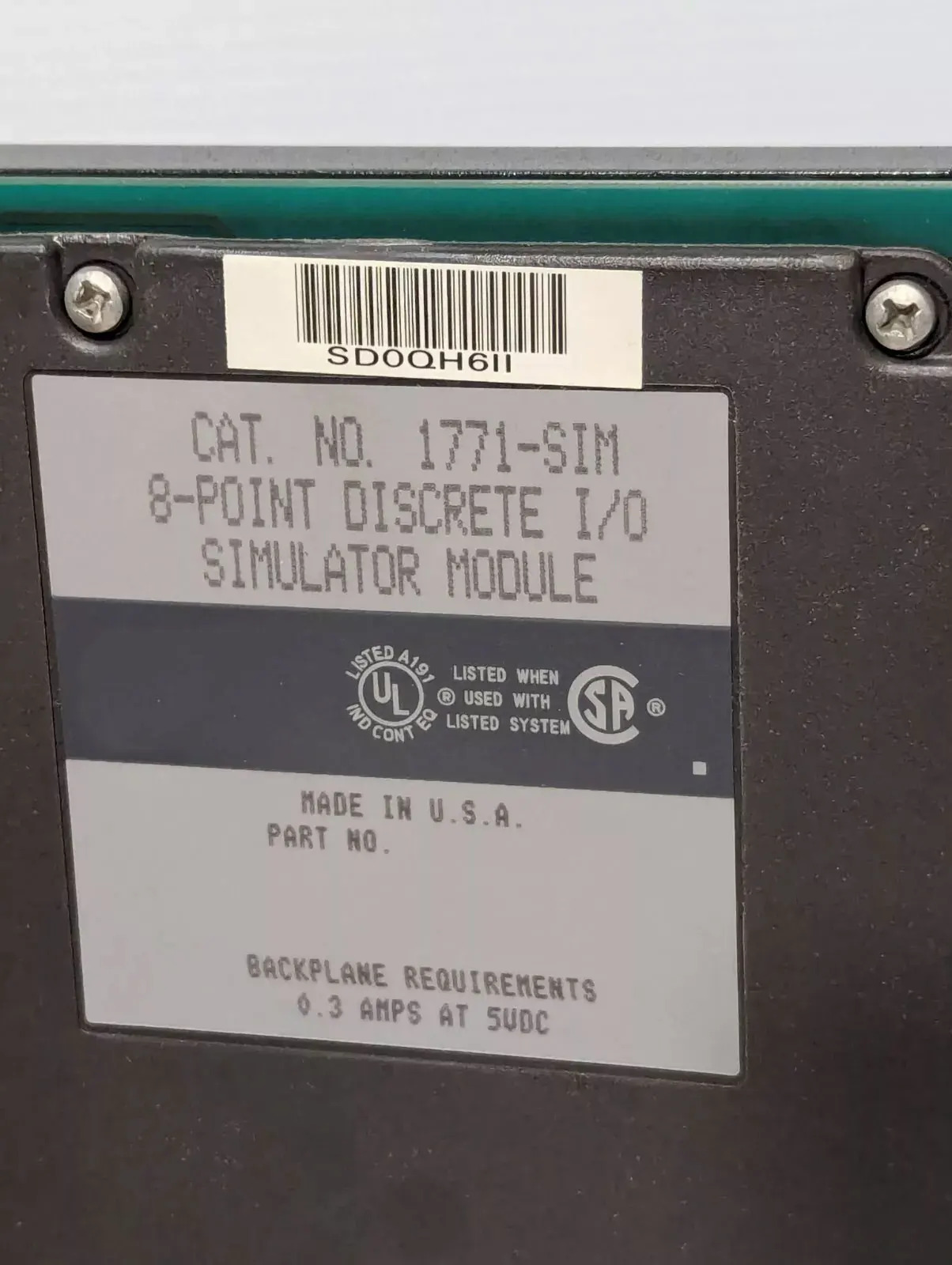 1771-CFM 1771-IFMS 1771-SIM