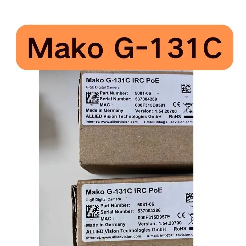 Mako G-131C 컬러 카메라 신 1.3 만