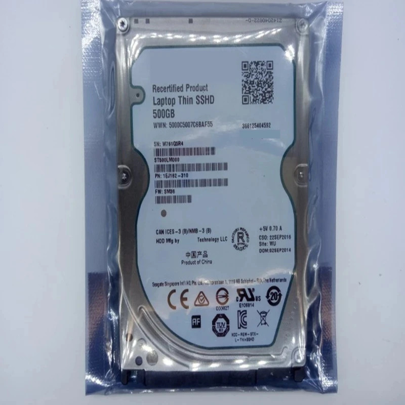씨게이트오리지널 SSHD 500GB 2.5 인치 SATA 6 Gb/s 64MB 8G 5400RPM ST500LM000