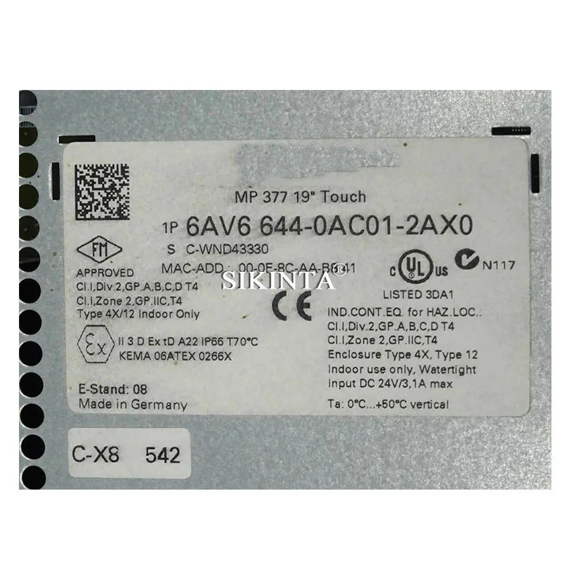 MP277 터치 패널 66644-0AC01-2AX0 스크린 완전히 리퍼 하시기 바랍니다
