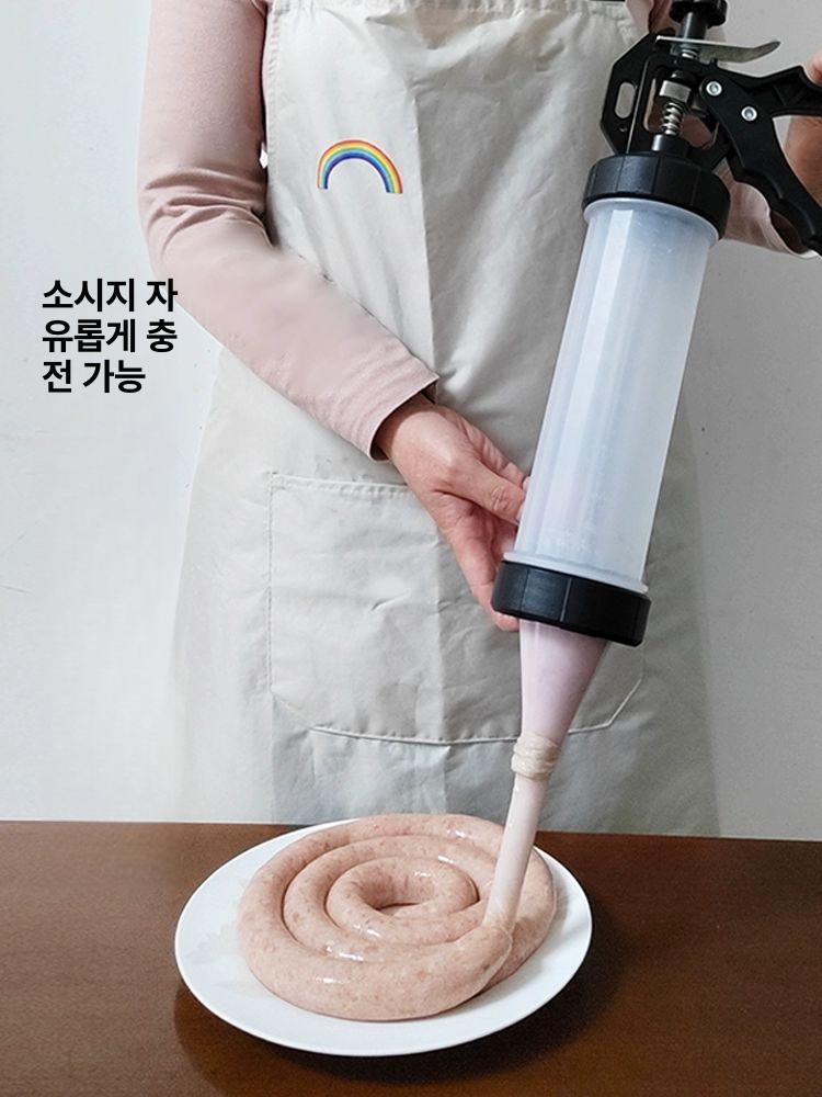 수동 소세지충진기 스텐 햄 육가공 채우기 스테인레스 고기 프레스 수제소시지 - 상세 이미지 2