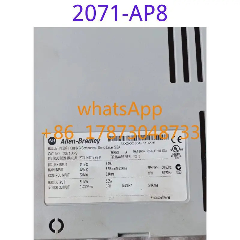 서보 드라이버 리퍼 2071-AP8 기능 리퍼가 그대로 유지
