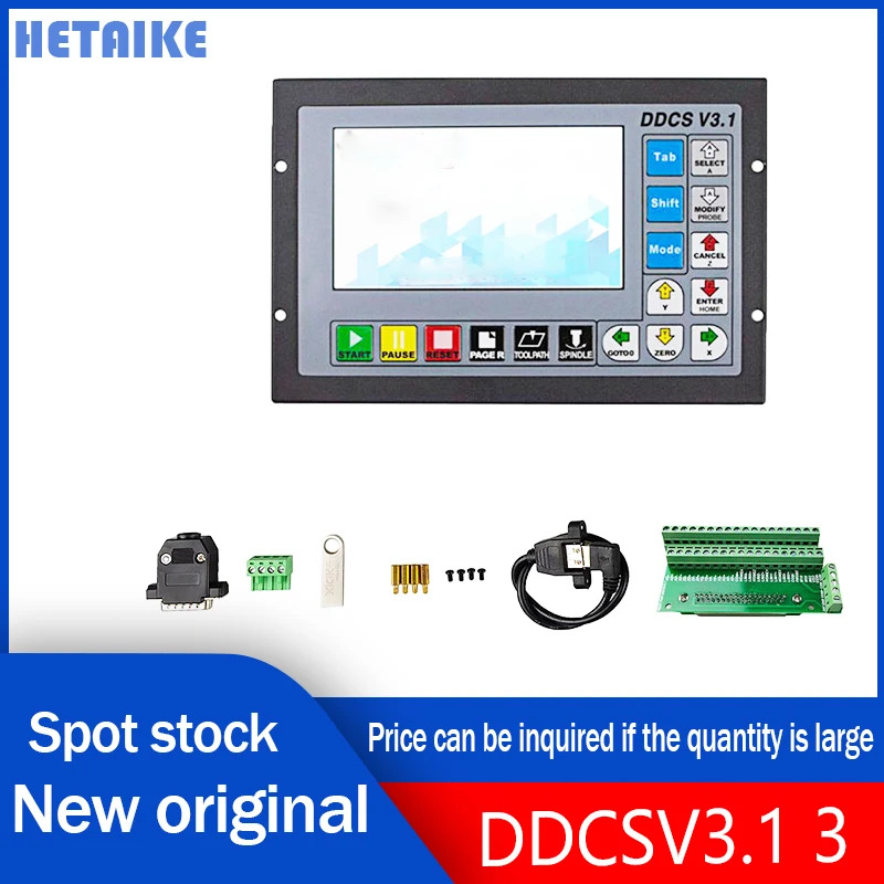 오리지널 CNC 모션 컨트롤러 키트 비상 정지 기능 핸드휠 DDCSV3.1 3축 오프라컨트롤러 신