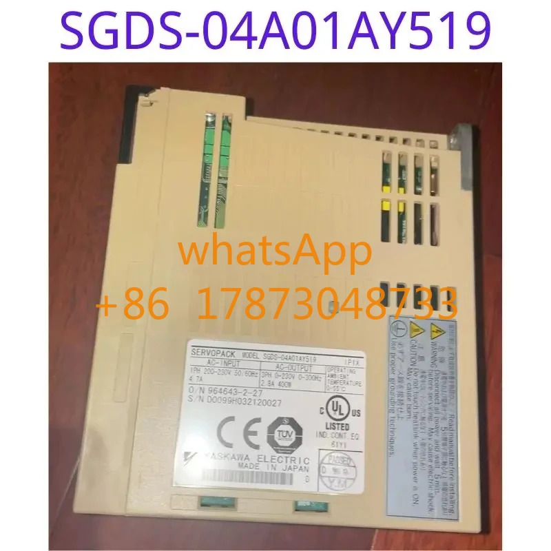리퍼된 드라이버 SGDS-04A01AY519는 손상되지 않은 상태로 기능적으로 리퍼되었으며 외관도 좋습니다.