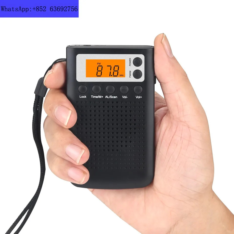 FM/AM 라디오 디지털 미니 포켓 휴대스테레오 노라디오