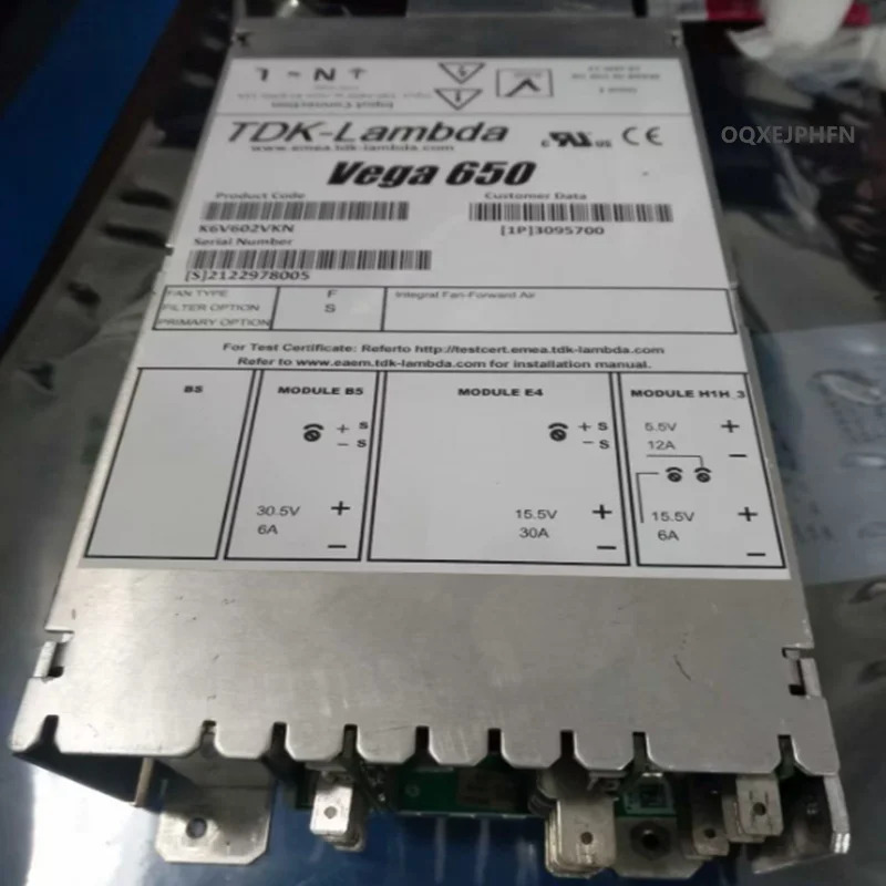 TDK-LAMBDA VEGA 650 650W K6V602VKN새 오리지널 전원공급장치 새 처럼 작동