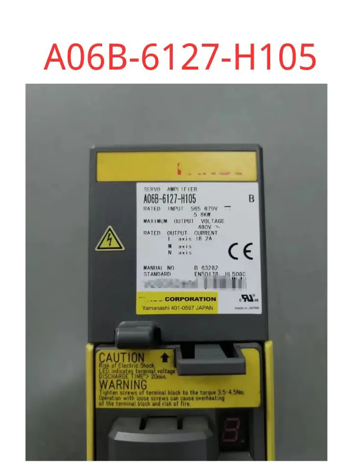 A06B-6127-H105 리퍼 드라이브 잘 보이고 수리하지 않고 얼룩 없음