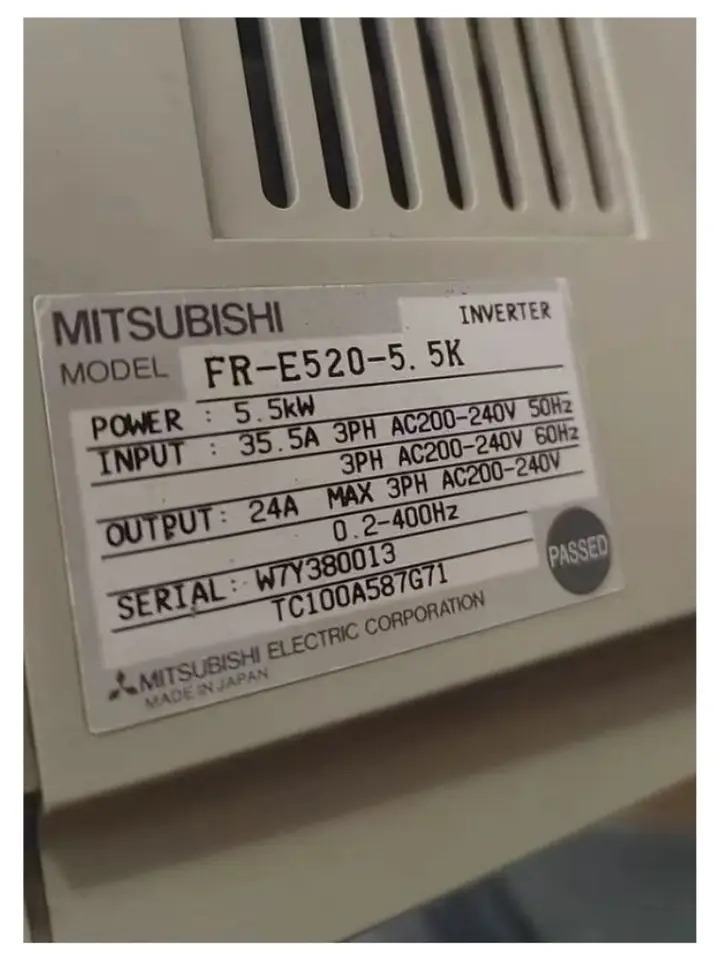 리퍼 FR-E520-5.5K 인버터 완료