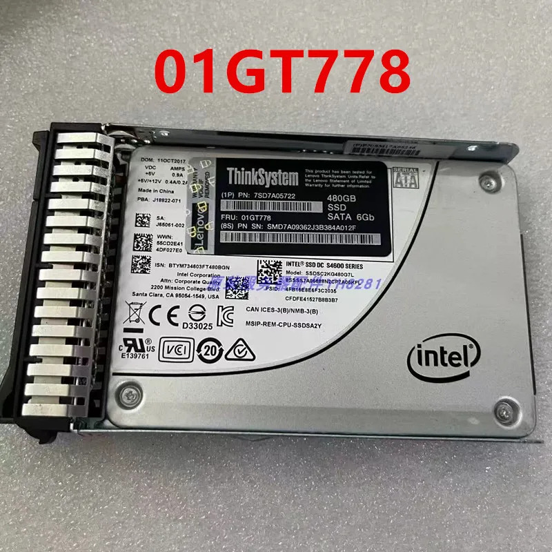 Lenovo호환 480GB SATA 01778 7SD7A05722거오리지널 솔리드 스테이트 드라이브 새 처럼 작동