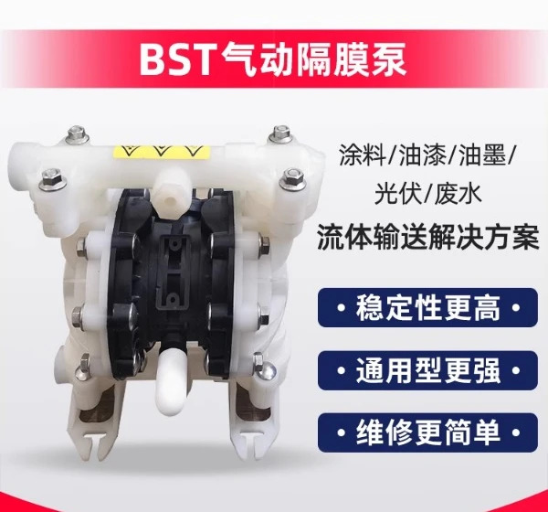 VERDERAIR 공압 다이어프램 펌프 산성 베이스 BST -25PPPPTFTF 직경 1 인치