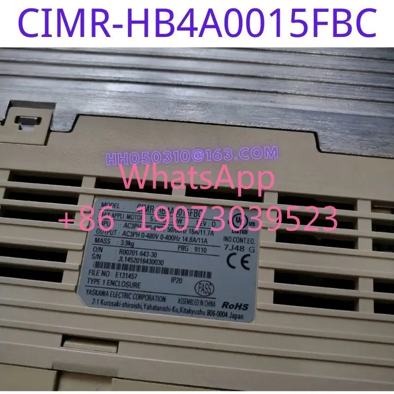 리퍼 H1000 시리즈 주파수 변환기 CIMR-HB4A0015FBC 5.5KW/3.7KW 기능 외관 손상 없음